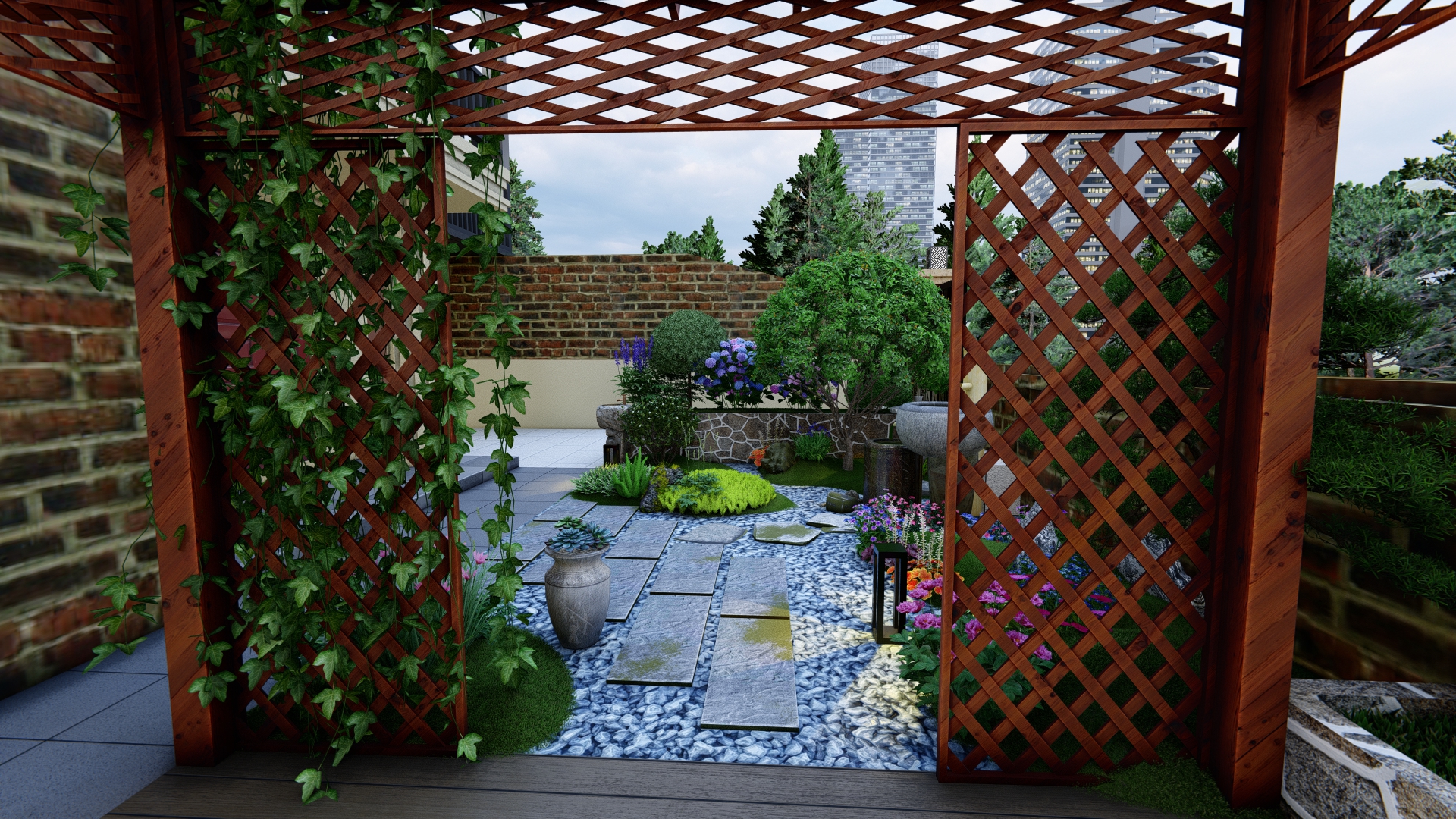 白晶一号花园设计案例展示